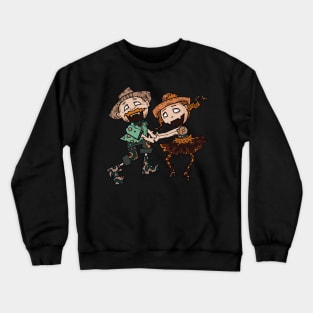 Zombie Cute Dancing Couple Crewneck Sweatshirt